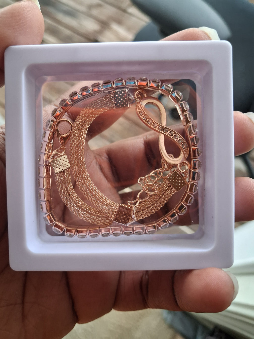 Rose Gold 3 Piece Jewelry Set